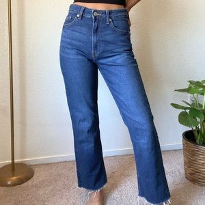 H&M Cut Offs, straight leg jeans